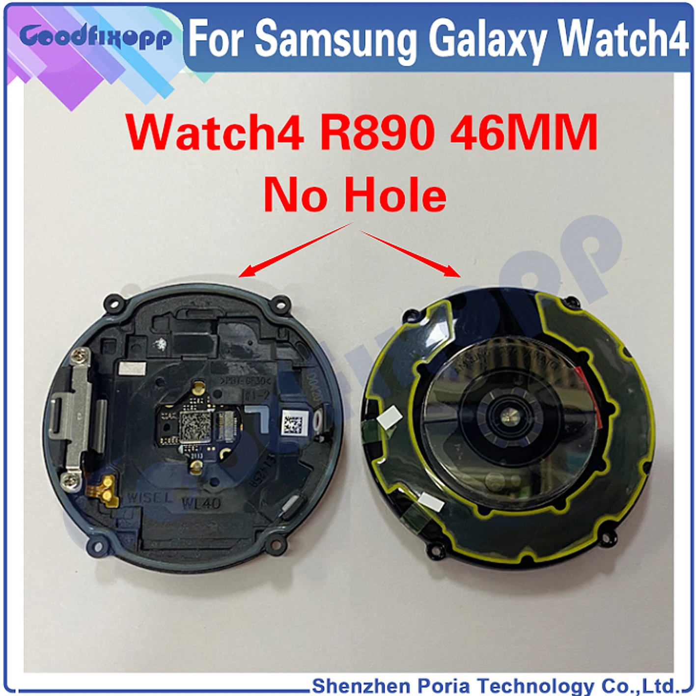 Imagem -03 - Atrator de Carregamento sem Fio para Samsung Ver Tampa Traseira da Bateria Caixa Traseira Lente de Vidro Freqüência Cardíaca 46 mm Sm-r890 Ver 4