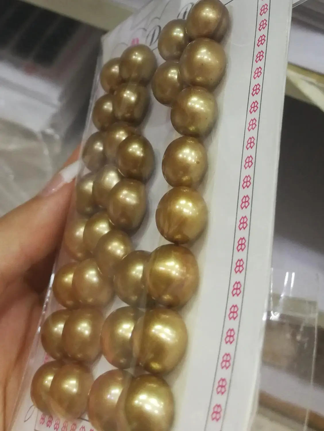 32Pcs brown pearls 11-12mm Pearl Plum Half Hole Drilled Pearl Super Luster Button Natural Freshwater pearl Loose Beads