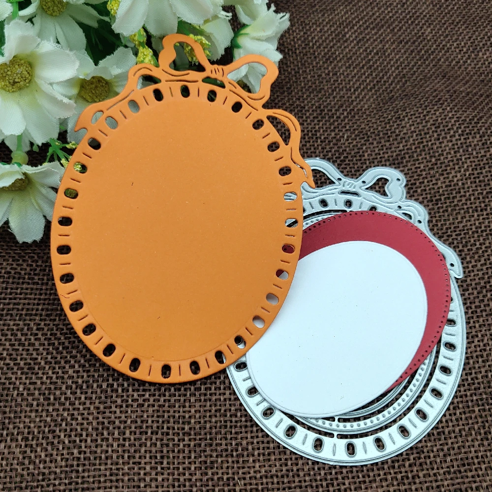 Trzyczęściowy photo framelace matryce do cięcia metalu szablony do DIY Scrapbooking dekoracyjne wytłaczanie rzemieślnicze szablon do cięcia