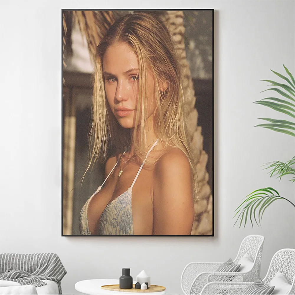 

Silk Cloth Wall Poster Scarlett Leithold Sexy Model Star Art Home Decoration Gift