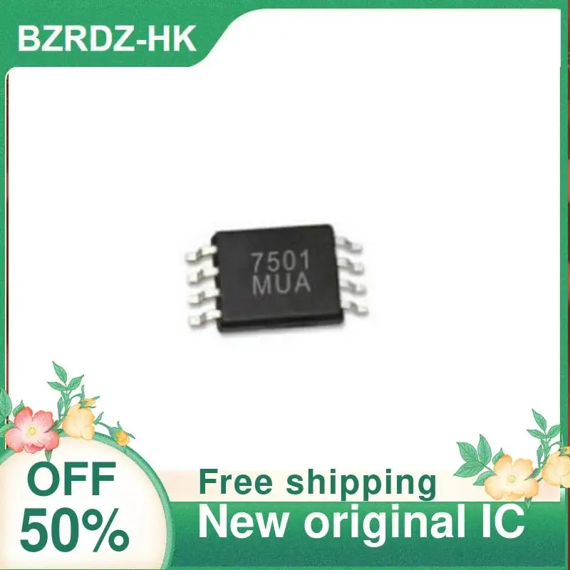 5PCS MAX7501MUA+T 7501MUA  MSOP-8  New original IC