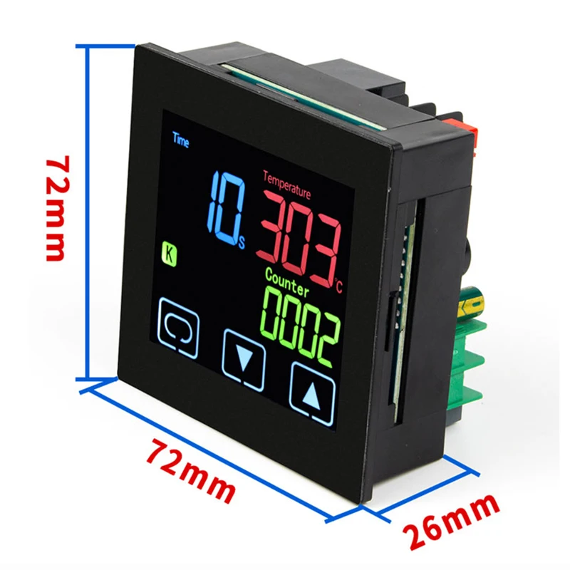 Mit 1 Stück 40A SSR Heißpressmaschinen-Thermostat mit Timer und Zähler, Zeitalarm, Heißpräge-PID-Temperaturregler – Detail 14