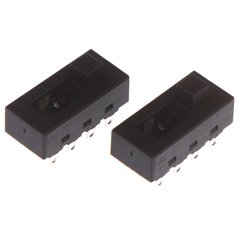 2 Pcs/lot Black 12A 250V 3 Position 8 Pin Toggle Slide Switches LQ-103H Hair Dryer Switches