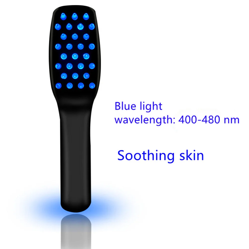 Elektrische Vibration Massage Kamm Blau und Rot Licht Haar Wachstum Massage Haar Pinsel Anti Haarausfall Phototherapie Elektrische Kämme