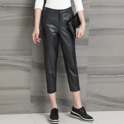 

Top brand Genuine New Fashion Sheep Leather Pants H19 high quality