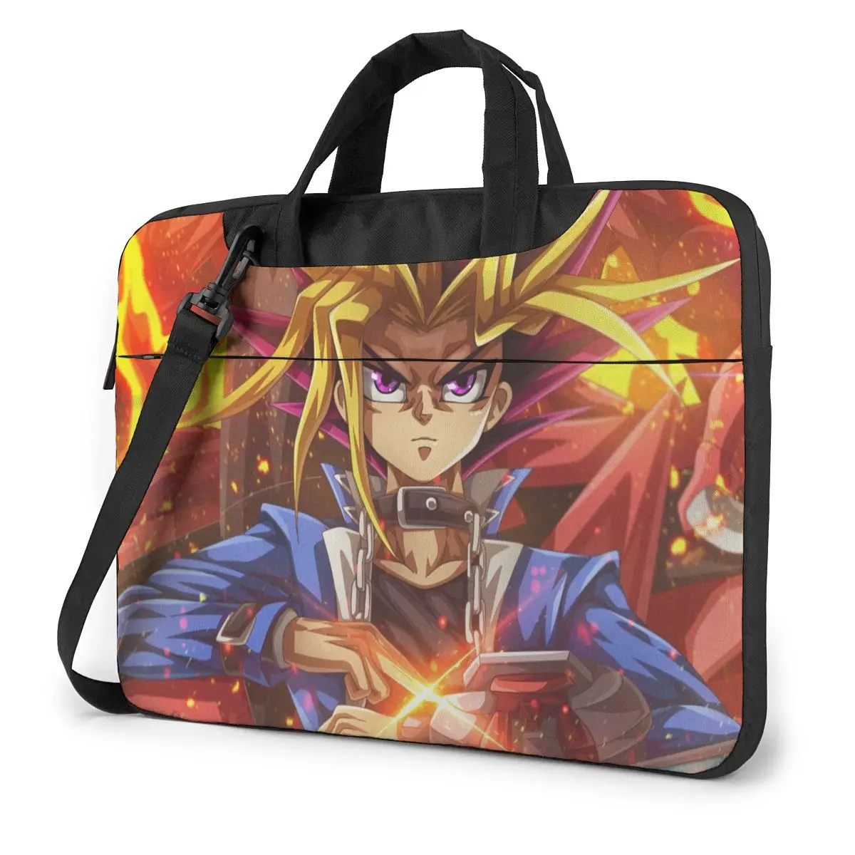 

Yugi Muto Anime Laptop Bag Case Protective Vintage Computer Bag Bicycle Crossbody Laptop Pouch