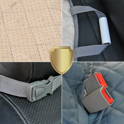 PETRAVEL Dog Car Seat Cover Waterproof Pet Travel Dog Carrier Hammock Car Rear Back Seat Protector Mat Safety Carrier For Dogs 10 best sales pet car seat cover - №2