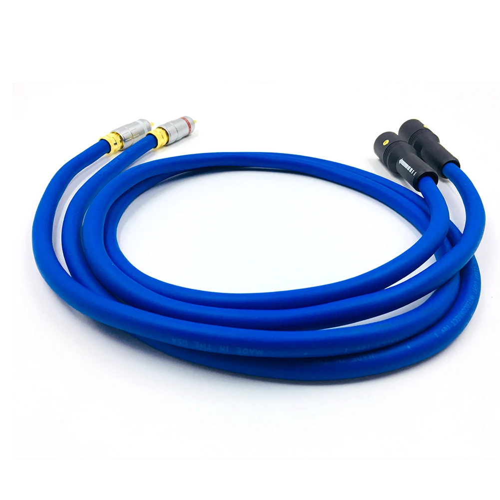 Hifi 2RCA Male to Dual XLR Female  Audio Cable  Cardas Audio Amplifier DVD player RCA to XLR interconnect cable