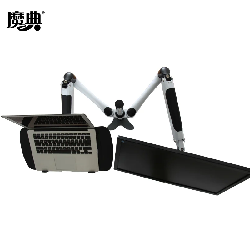 Notebook bracket double-screen computer display rack bracket heat dissipation lifting hovering folding desktop bracket tv lift