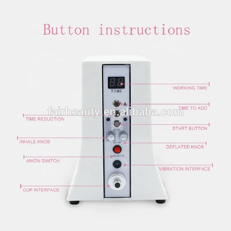 Vacuum Treatment Machine For Slimming Lymphatic Drainage, Breast Chest Massager Enlargement Enhancement & Butt Lifting