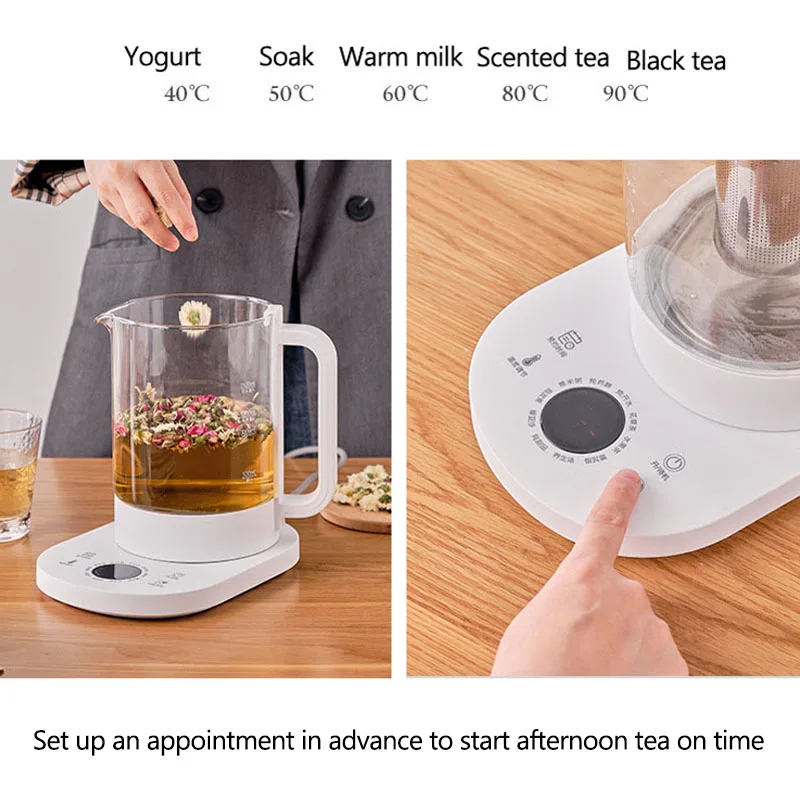 Chaleira elétrica, 220v, com preservação saúde, aotomático, para chá, água cozida, temporizador, com filtro de l