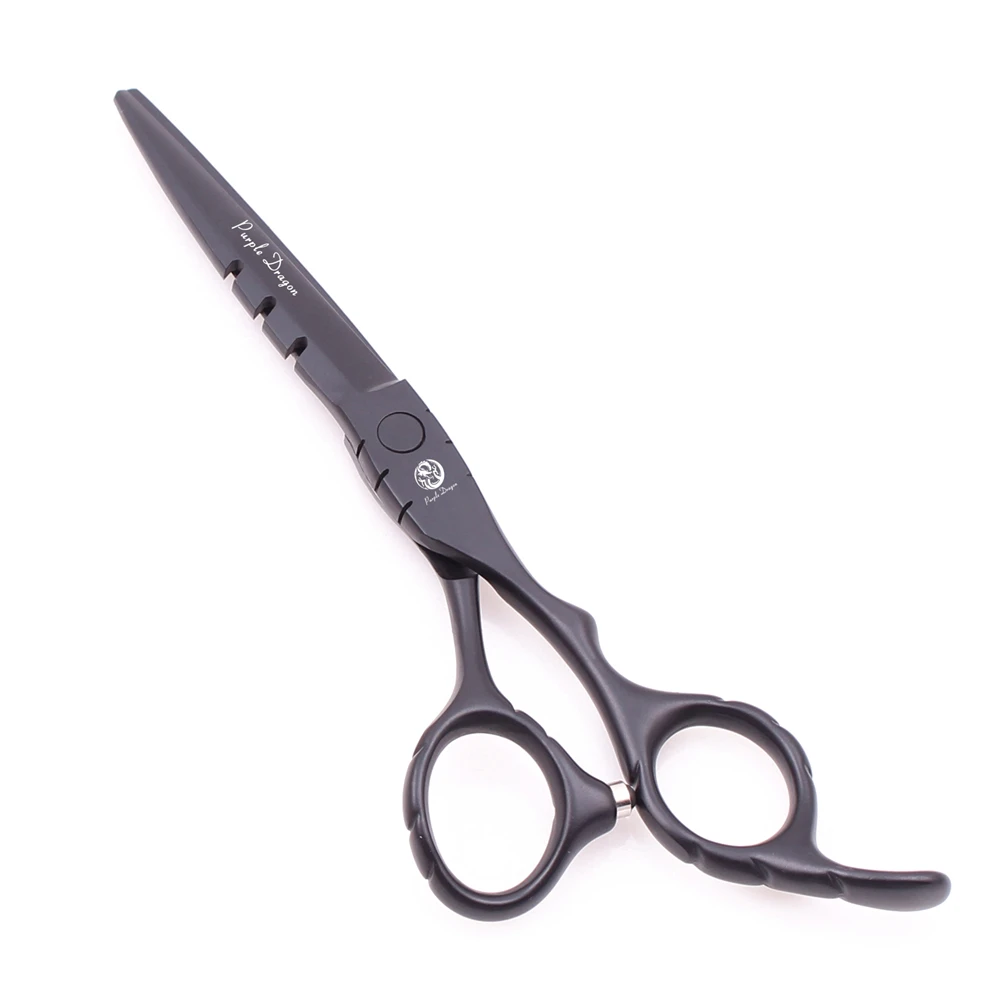 Professionelle Haarschere 5,5" 6" Purple Dragon Edelstahlschere für Friseursalon Effilierschere Haarschere Z1010 – Detail 1