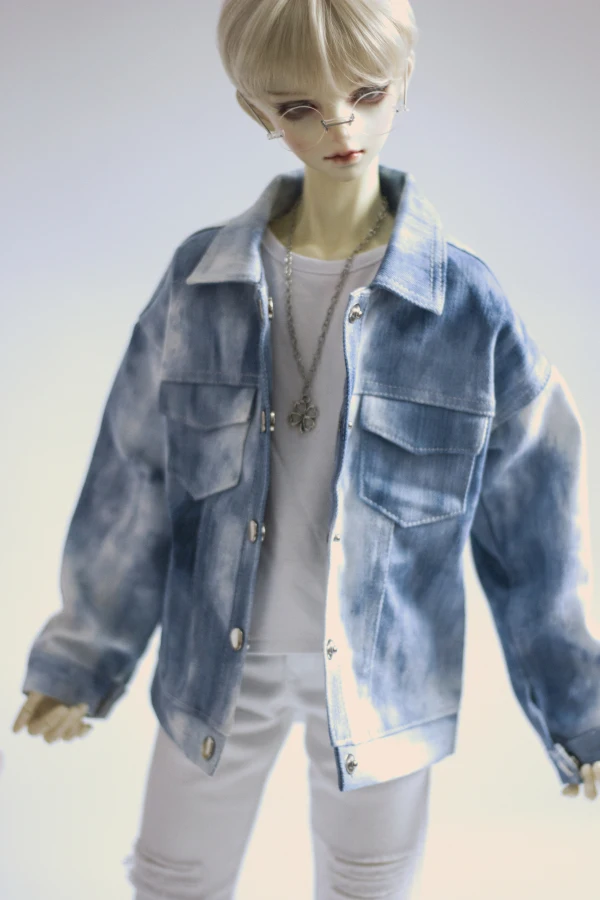 

1/4 1/3 BJD Accessories Doll Clothes Mottled Denim Jacket Coat for BJD/SD MSD SD13 SD17 SSDF ID75 Uncle.Doll not included C0873