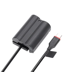 KingMa USB Type C EN-EL15 Dummy Battery Power Adapter DC CouplerFor Nikon Z7 Z7II Z6 Z6II Z5 D500 D600 D610 D750 D780 D800 D800E