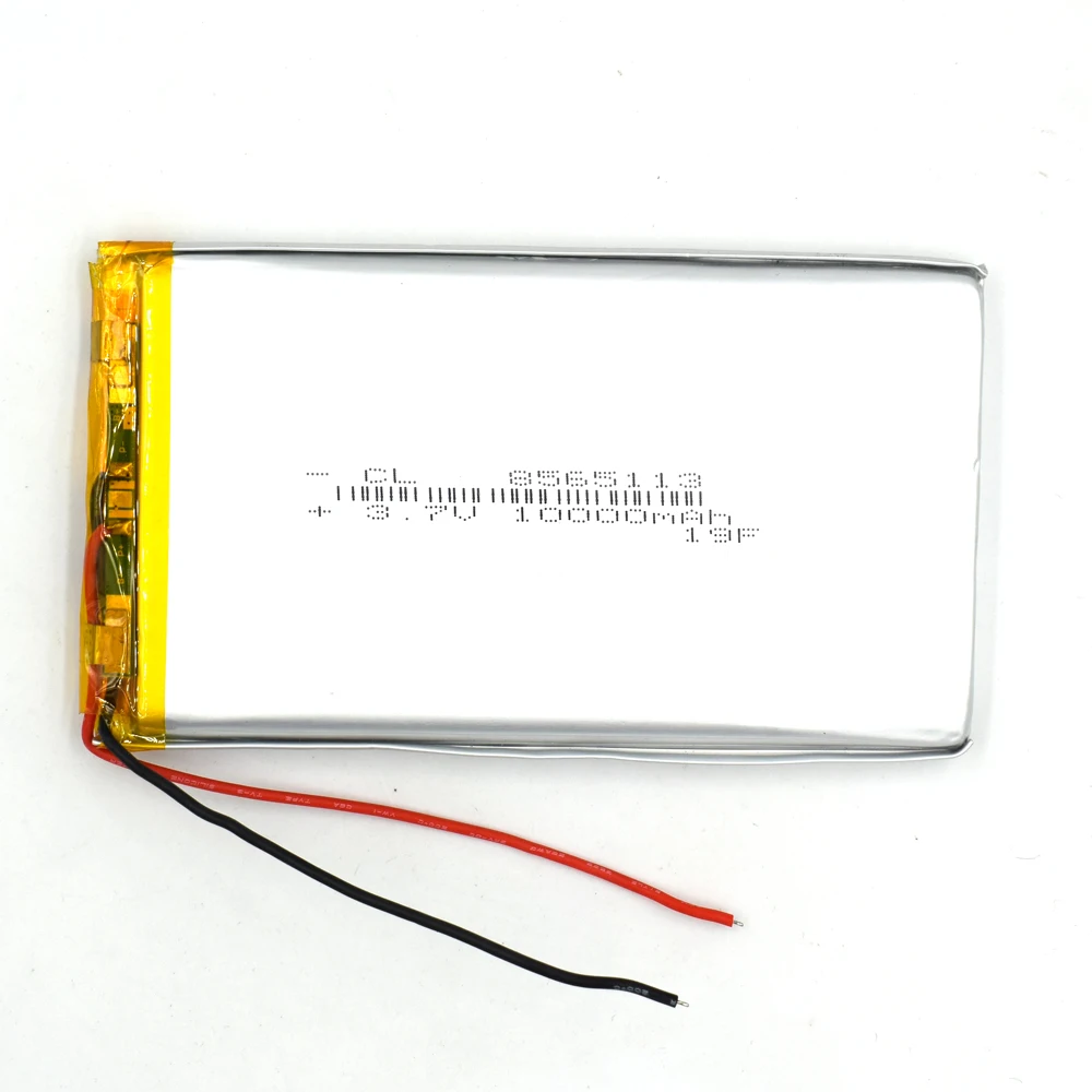 

10000Mah Rechargeable 3.7V 8565113 Polymer Lithium Battery for Psp Navigation Ebook Gps Speaker Notebook Powerbank Portable