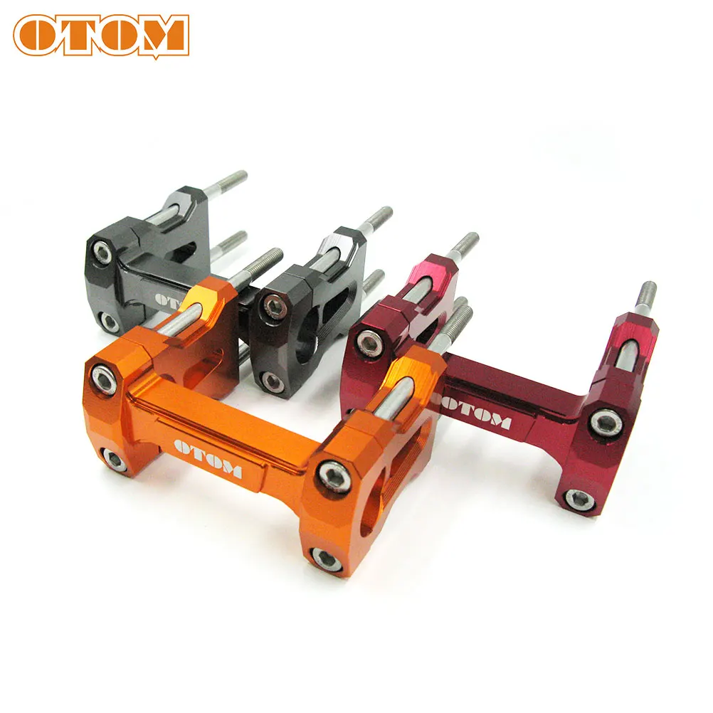 OTOM Motorcycle Integrative Molding Handlebar Base Off-road Handle Bar Riser w/ Bolts Mount For Chinese Dirt Bike KAYO T4 GUIZUN