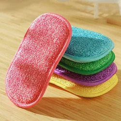 5/10/20PCS Scrub Sponzen voor Gerechten Non-Scratch Microfiber Spons Non Stick Pot Schoonmaken Sponzen keuken Gereedschap Wassen Pot Gadgets