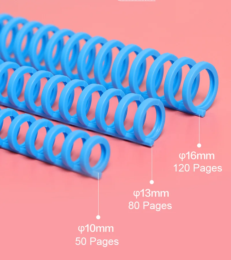 10pcs 16mm 30 Hole Plastic Binding Clip Loose-leaf Binding Strip Removable Notebook Ring Bind Buckle Clips School Office Binder