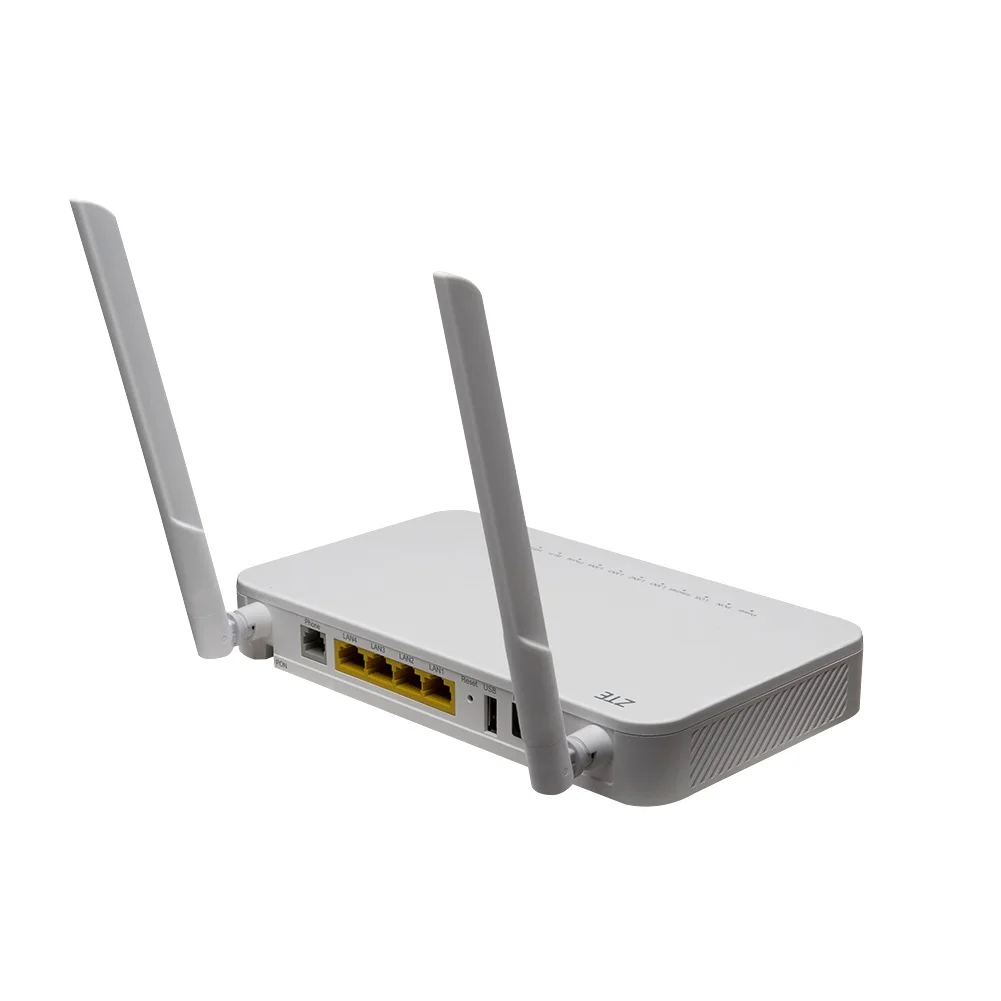 Original Dual Band Gpon Onu 4GE + 1Tvat + USB +WIFI 2.4 & 5G, English Version, Firmware Fiber Optic Terminals, Zxa10, F670L, New