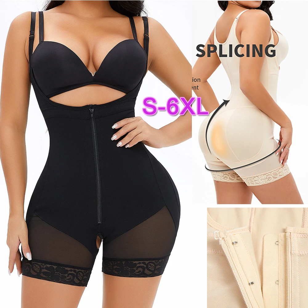 

Fajas Colombianas Reductoras Moldeadoras Shapewear Waist Slimming Girdles for Women Sexy Full Body Shaper Tummy Control Corset