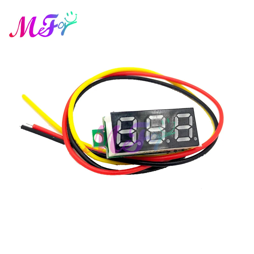 0.36 Inch 0.36" DC LED Digital Voltmeter 0-100V Voltage Meter Auto Car  Voltage Tester Detector 12V Red Green Blue