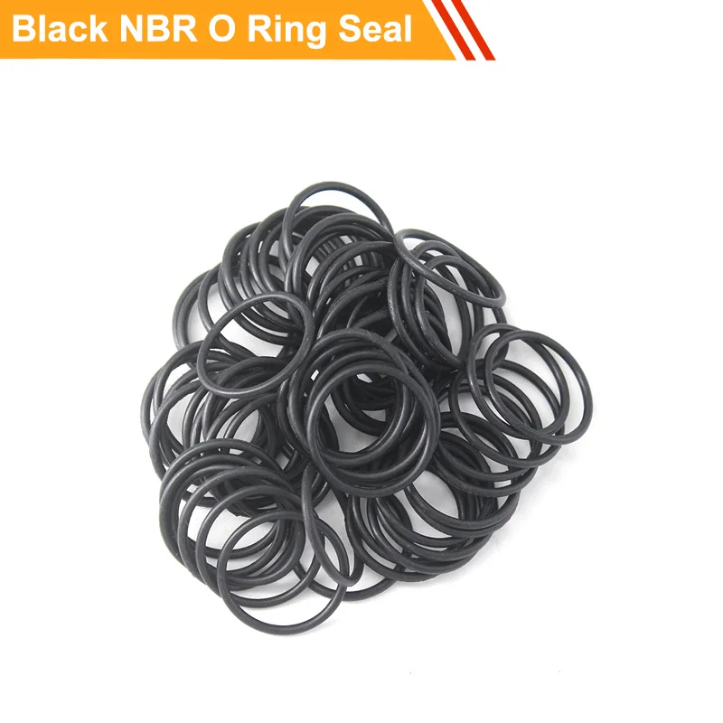 

100pcs 3.1mm Thickness Black Rubber O Ring Seal 10/11/12/13/14/15/18/20mm OD O Type Seals Ring Gasket NBR O-ring Gasket Sealing