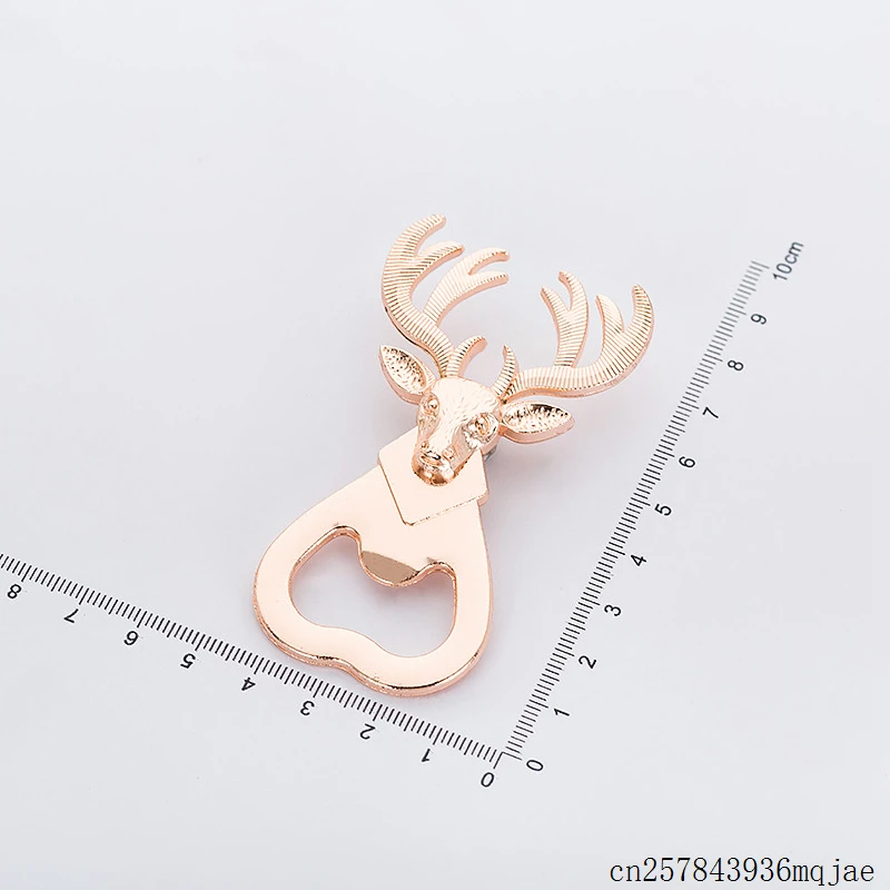 50 Pcs Deer Bottle Opener Gold Stag Antler beer Bottle Openers Wedding Gifts Birthday Party Favors Giveaways for Guests