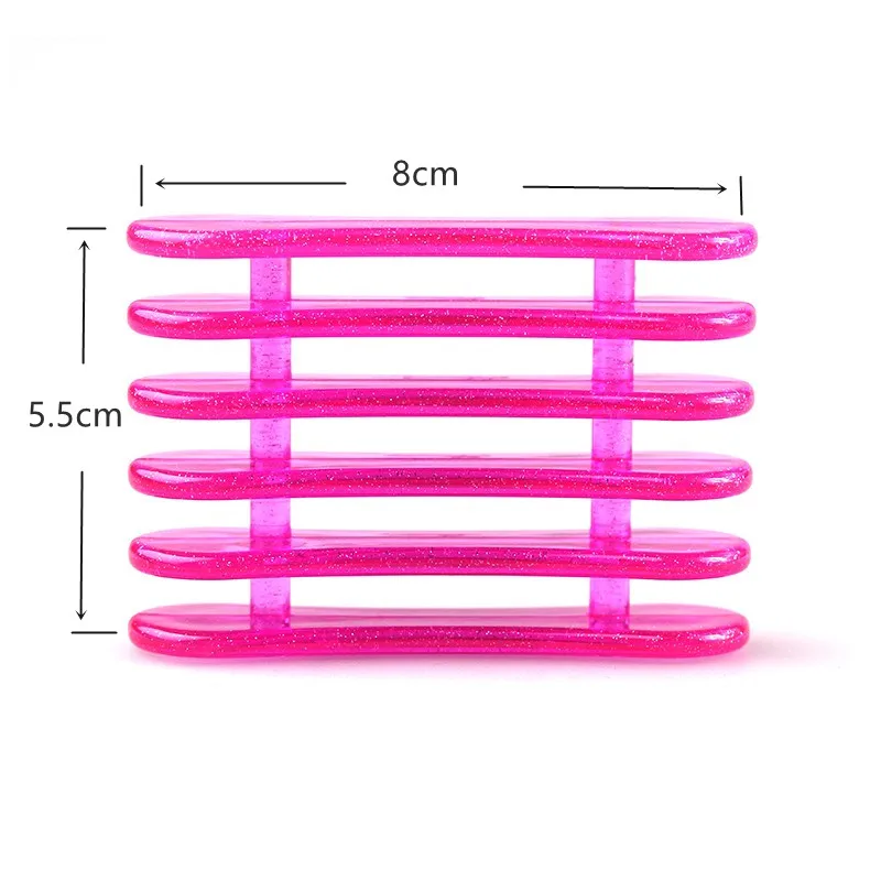 Suporte de plástico para pincel em gel uv 1 peça, rosa, acrílico, arte em unhas, acessórios de manicure, suporte para ferramentas de maquiagem