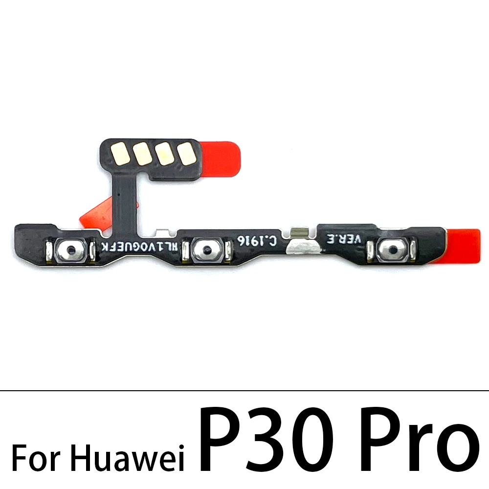 New Power On Off Side Key Button Volume Button Flex Cable Ribbon For Huawei P10 P20 P30 P40 Lite Pro P40 Lite 5G P40 Lite E