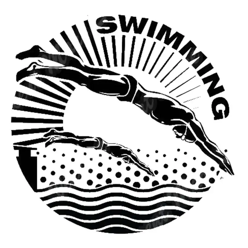 

Swim Sticker Logo Name Swimmer Decal Swimming Posters Vinyl Wall Decals Pegatina Quadro Parede Decor Mural Swim Sticker