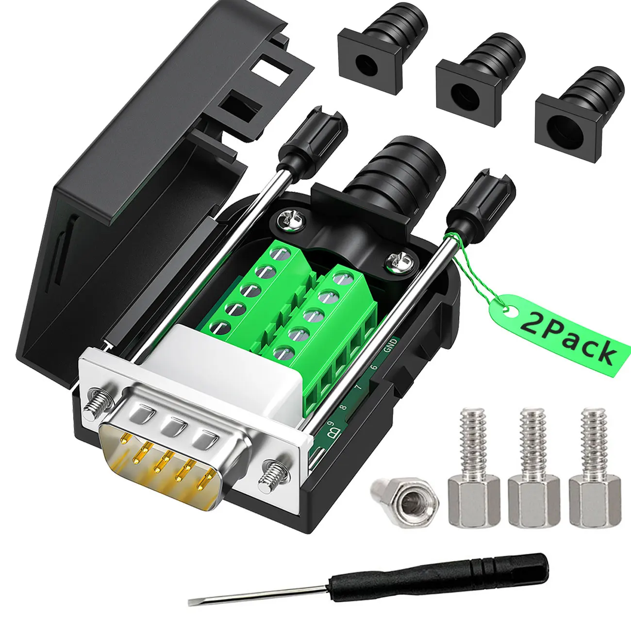 

DB9 connector RS232 Male Female D-SUB 9PIN RS485 Breakout TerminalsSolderless COM Connectors