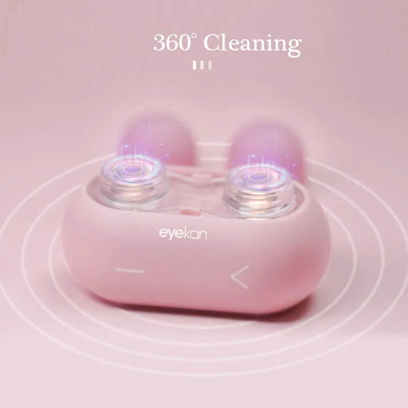 Cute Rabbit Contact Lens Cleaner High Frequency Vibration Cleaner Contact Lenses Cleaning Tools Contact Lens Washer