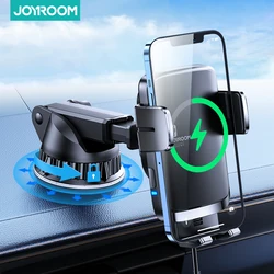 Joyroom Car Wireless Charger Phone Holder Automatic Fast Wireless Charging For iPhone 13 12 Samsung S20 Car Phone Holder Charger