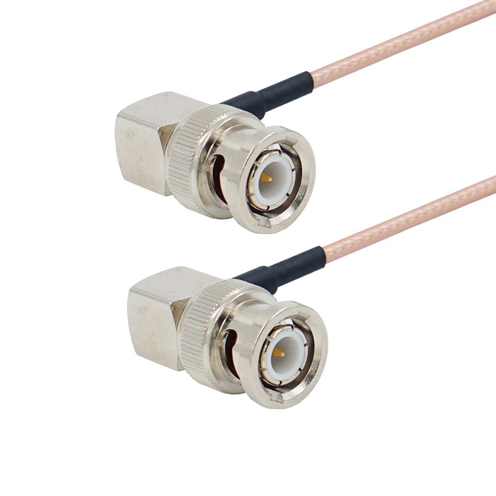 BNC Male Plug Right Angle to Straight BNC for SDI video signal transmission Camera RF Pigtail Soft 50 ohm RG316 Coaxial cable