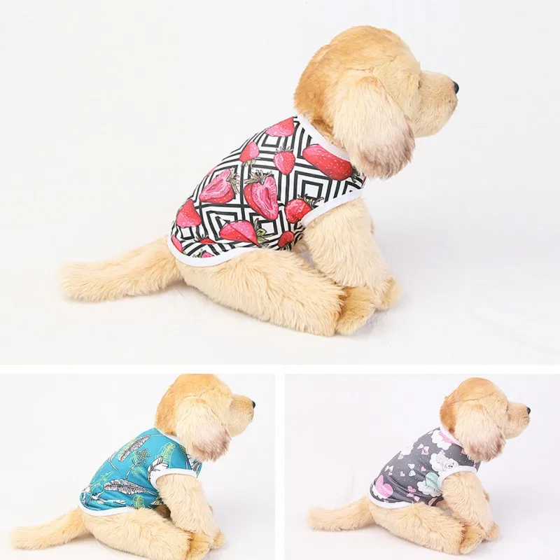 Pet t-shirt Puppy Clothes Dog Vest Soft Pets Clothes Small Dog Tees Summer Cat Tops Dogs Clothing Pet Accessories Cats Supplies