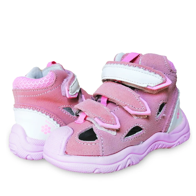 NEW 1pair Kids back hard Orthopedic Shoes Children arch support Genuine Leather shoes, Girl/Boy Baby Child Sandals