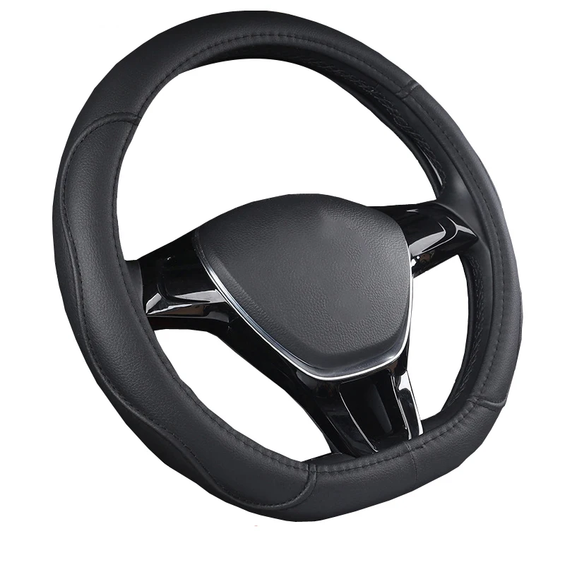 D Shape Car Steering Wheel Cover For Nissan Rogue X-trail Kicks Rogue Sport Hybrid 2017 - Now Qashqai 2019 - Now Car-styling