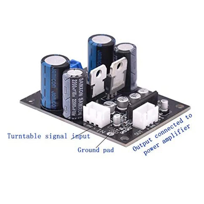 Reproductor de discos de vinilo, placa de preamplificador MM MC Phono, cabezal de aumento de gramófono, doble CA 12-16V