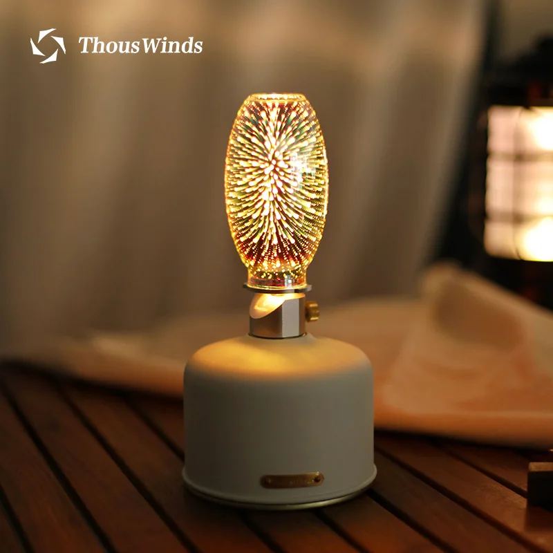 Thous Winds 3D Fireworks Gas Lantern Outdoor Camping Atmosphere Light Gas Light