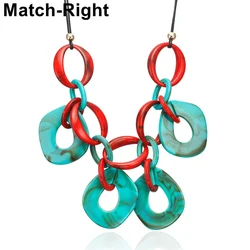 Match-Right Necklaces & Pendants Women/Statement/Acrylic/Big/Lady/Vintage/Choker Necklace Women Neck Pendants for Women NR174