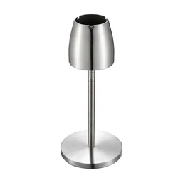 LBER-Cenicero telescópico de acero inoxidable, bandeja de pie para cenizas, Cenicero portátil de Metal grande a prueba de viento, accesorios para fumar