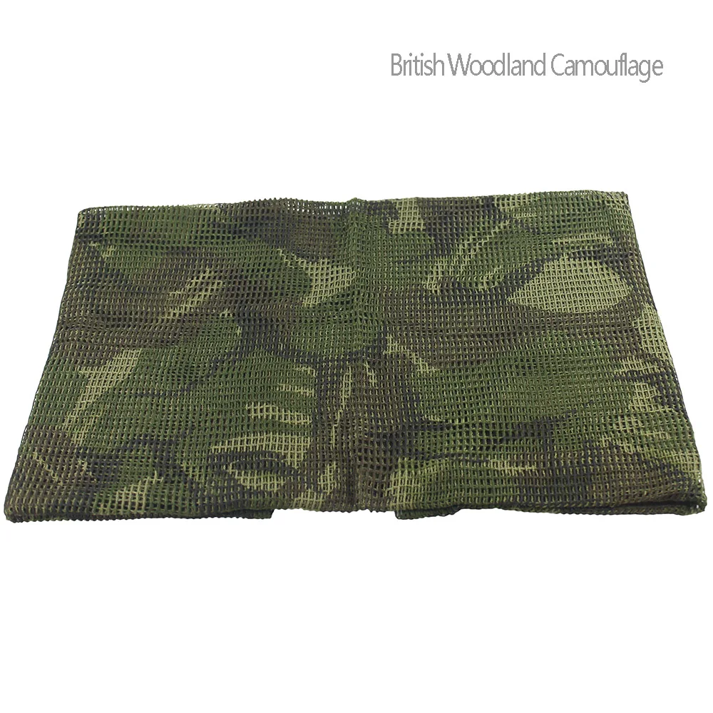 VULPO Multifunction Camouflage Mesh Scarf Tactical Scarf Sniper Face Veil Scarves For Hunting Hiking