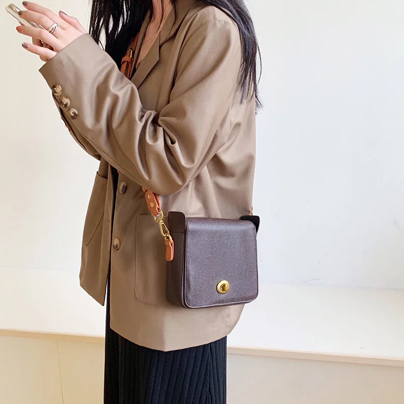 Bags For Women 2023 New Mini Shoulder Bag Fashion Handbags Phone Purse Vintage Pu Leather Women Small Square Crossbody Bags