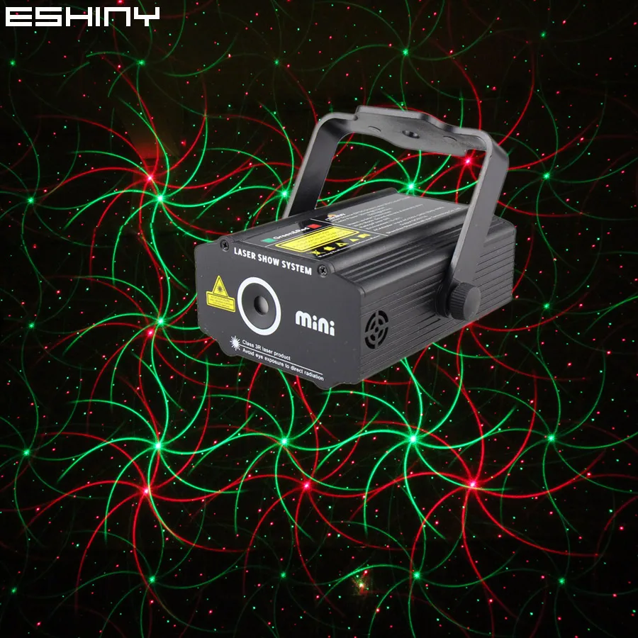 ESHINY R&G Laser Stars/4 Patterns Projector DJ Christmas Light Dance Disco New Years Bar Family Party Stage Effect Lights Z8N6