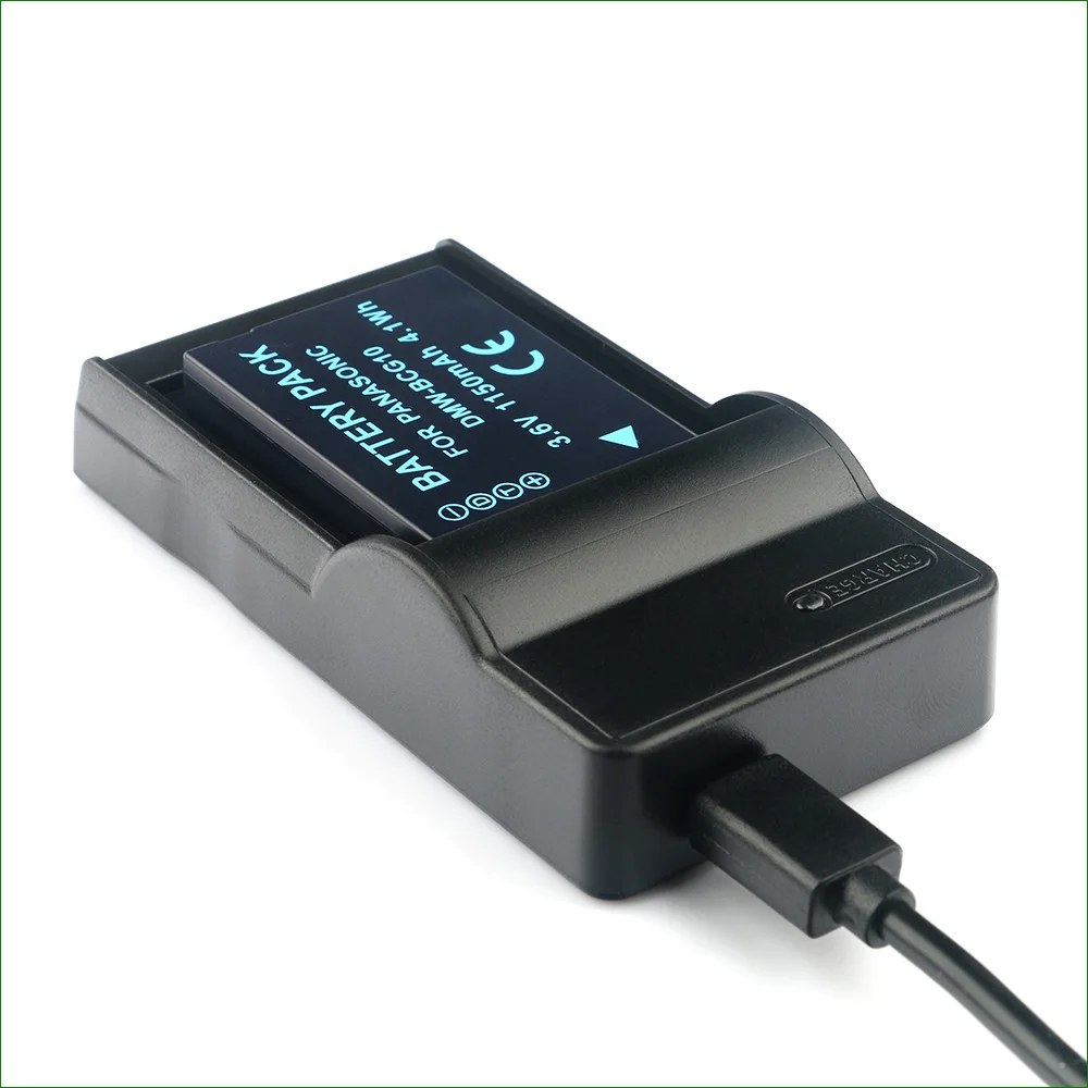 DMW-BCG10 BCG10E BCG10PP DE-A65 Digital Camera Battery Charger for Panasonic DMC-ZS20 ZS25 TZ6 TZ7 TZ8 TZ10 TZ18 TZ20 TZ22