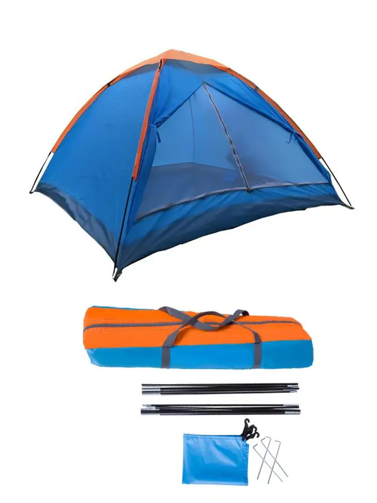 Camping Tent 3-4 Person Family Dome Tent Easy Set Up Camping Accessories Sunshade Canopy Hiking Beach Umbrella Tourist Tent