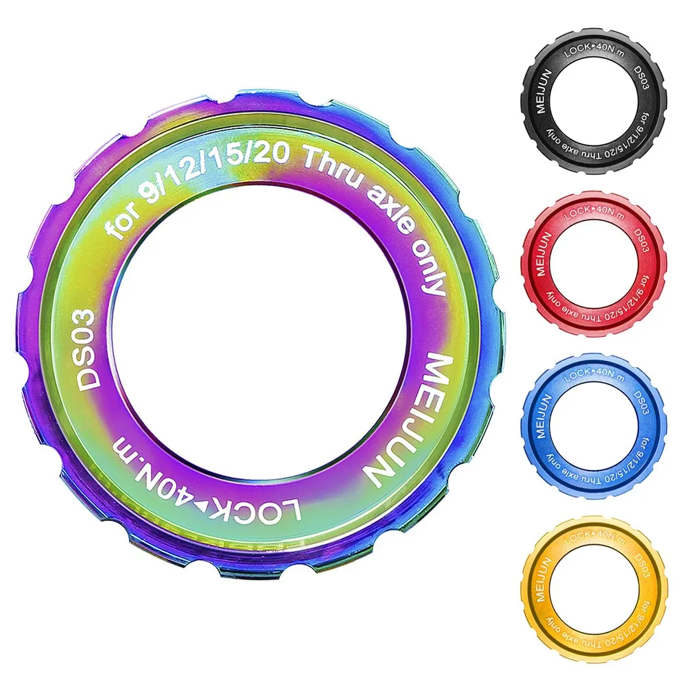 Moyeu de frein à disque de vélo avec verrouillage central, Rotor de verrouillage avant et arrière, 9, 12, 15, 20mm, axe central, bague de protection, accessoires de cyclisme