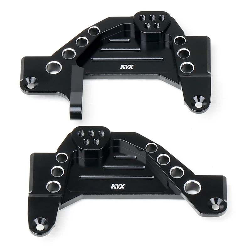 KYX Racing Aluminum Front Suspension Bracket Shock Towers Upgrades Parts Accessories for 1/6 RC Crawler Car Axial SCX6 AXI05000