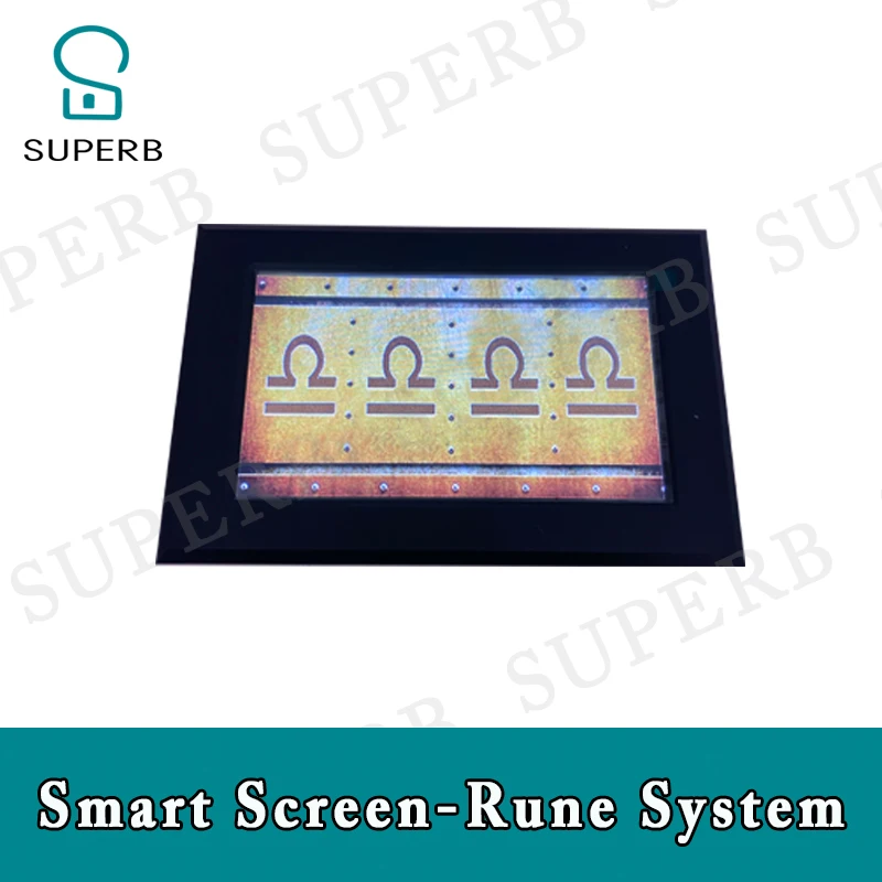 Escape game smart screen rune prop rune system Egypt Rune adjust 4 Runes to unclock escape room rune props 1987 superb new prop