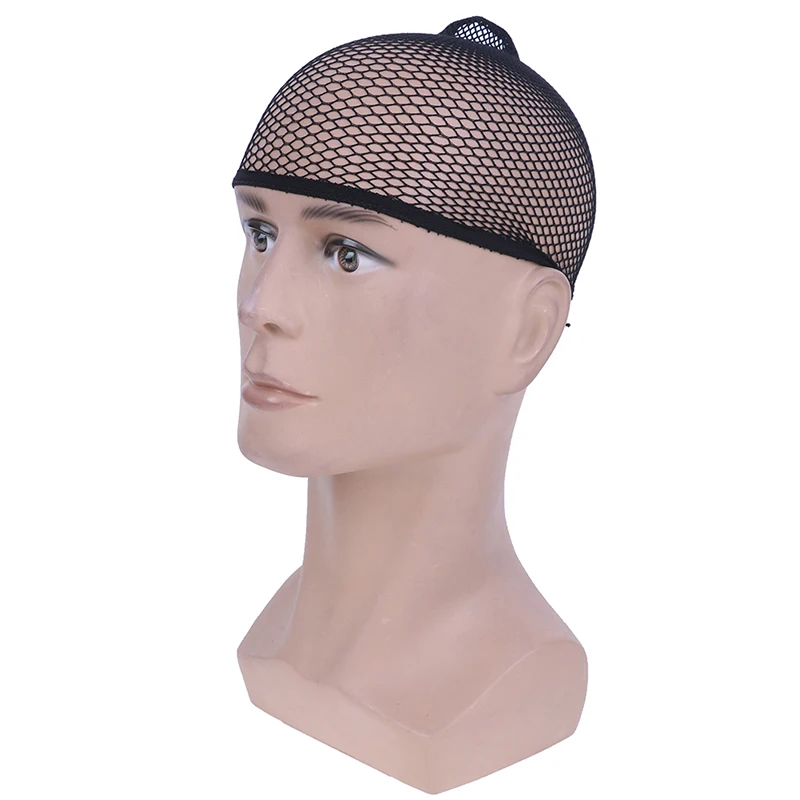 1Set Cool Mesh Cosplay Black Color Hairnet Wig Cap Stretchable Elastic Hair Nets Snood Wig Cap